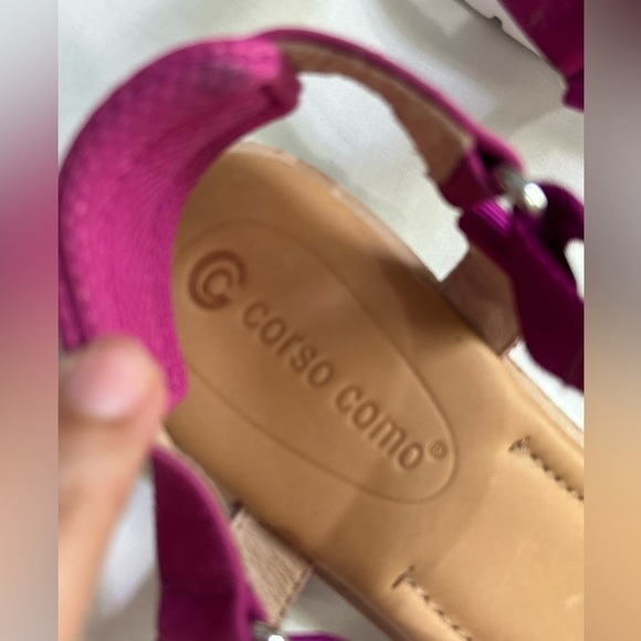 Corso Como Pink Sandals with Suede Straps size 8.5 - Picture 2 of 6
